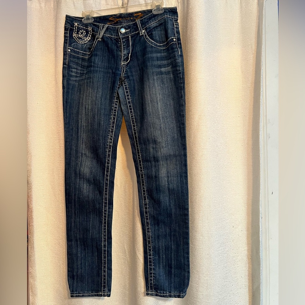 Seven7 / Low-Rise / Skinny Jeans / Medium Wash